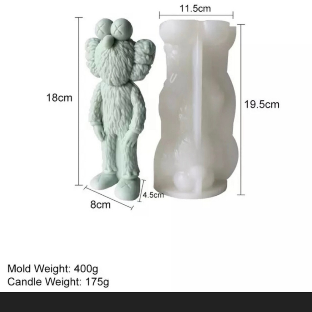 KAWS HAIRY MOLD - gently used